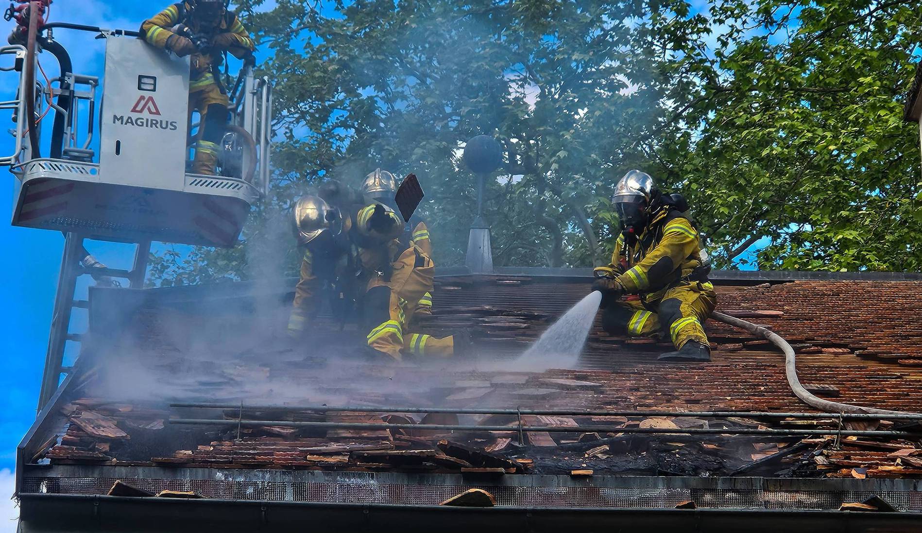 Incendie à Onex: une maison partiellement détruite