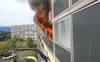 Un appartement du 9e étage de la barre du Lignon détruit par le feu