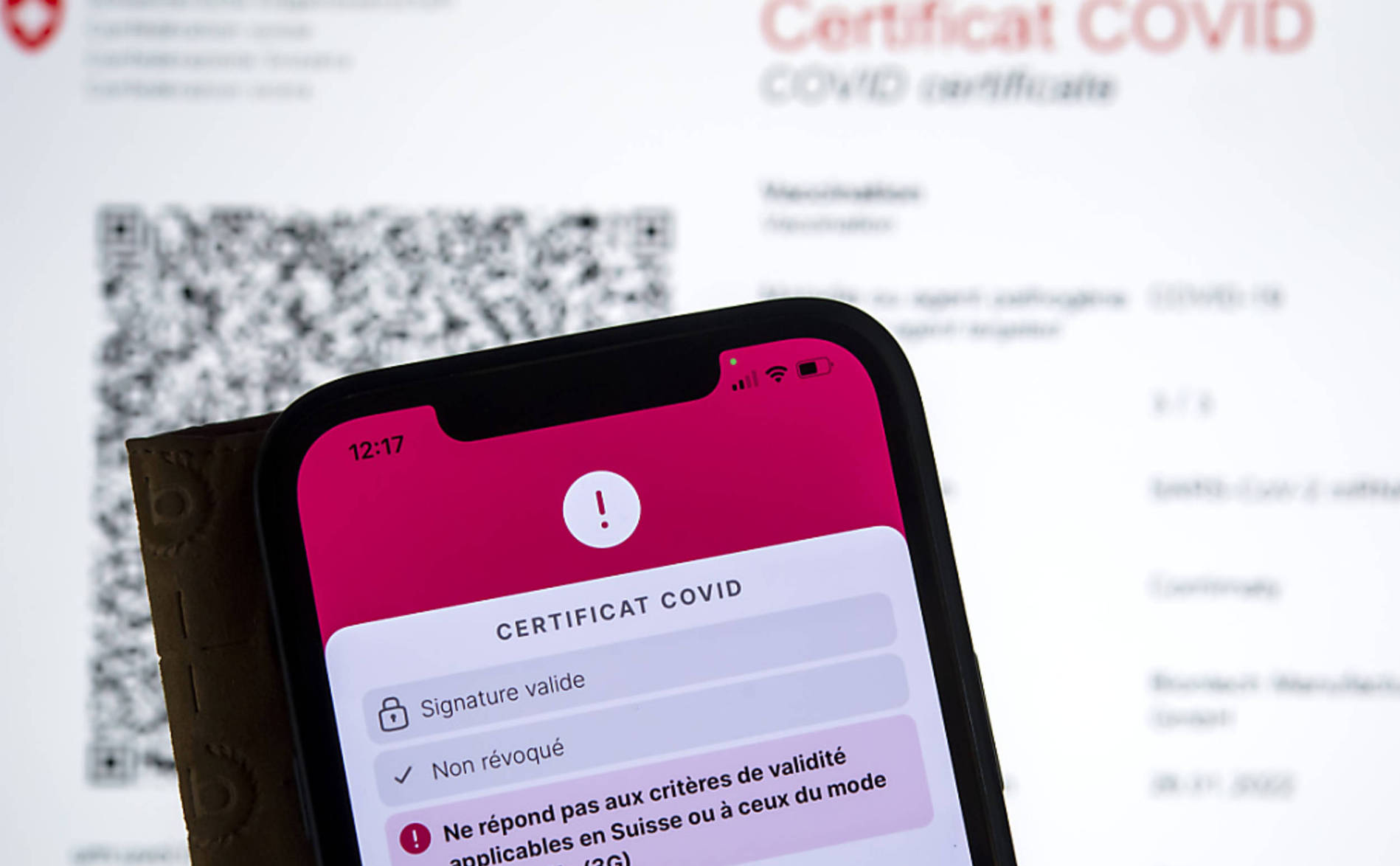 Trafic de faux certificats Covid au centre de Granges-Paccot (FR)