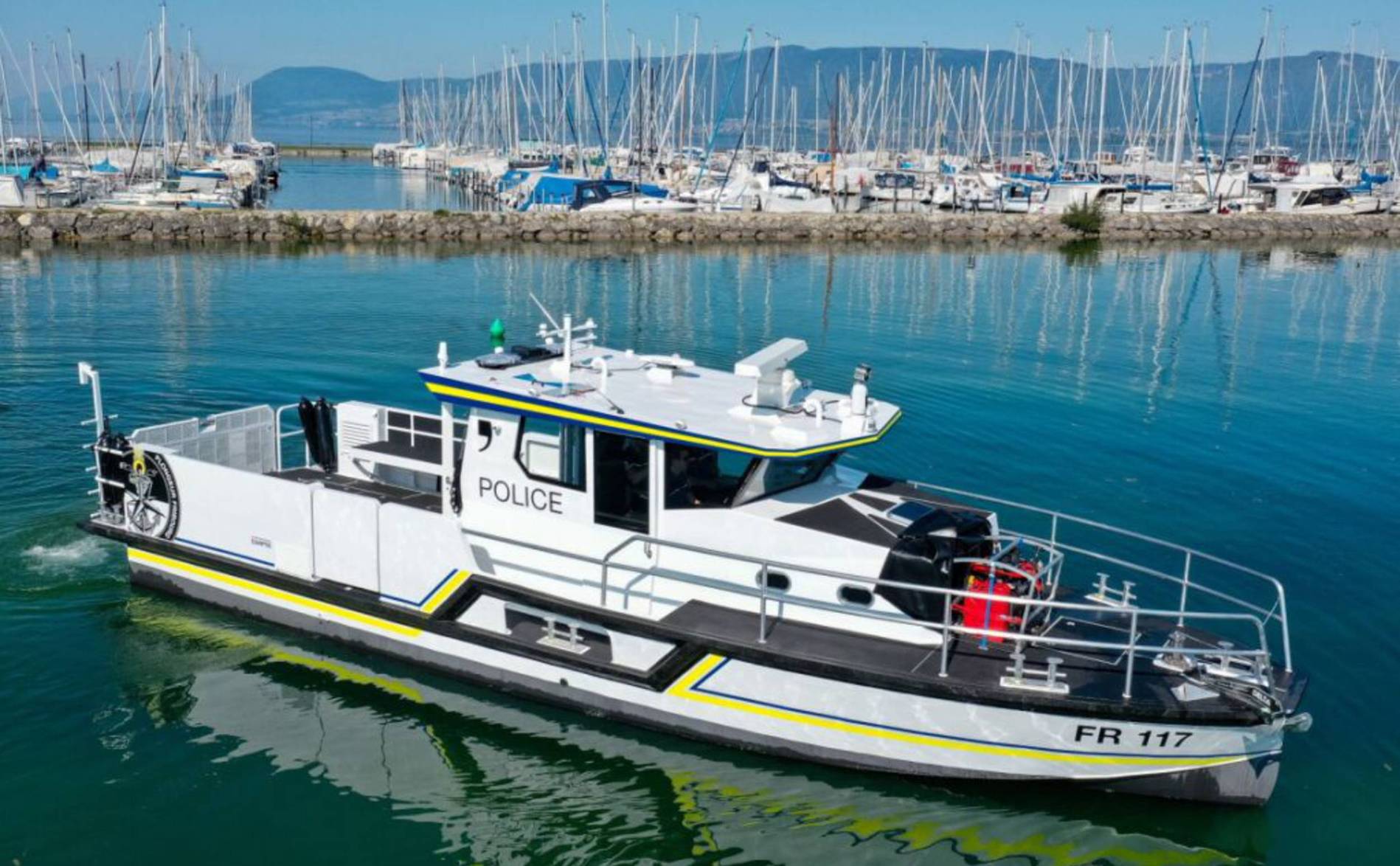 Un bateau flambant neuf pour la Police du lac fribourgeoise