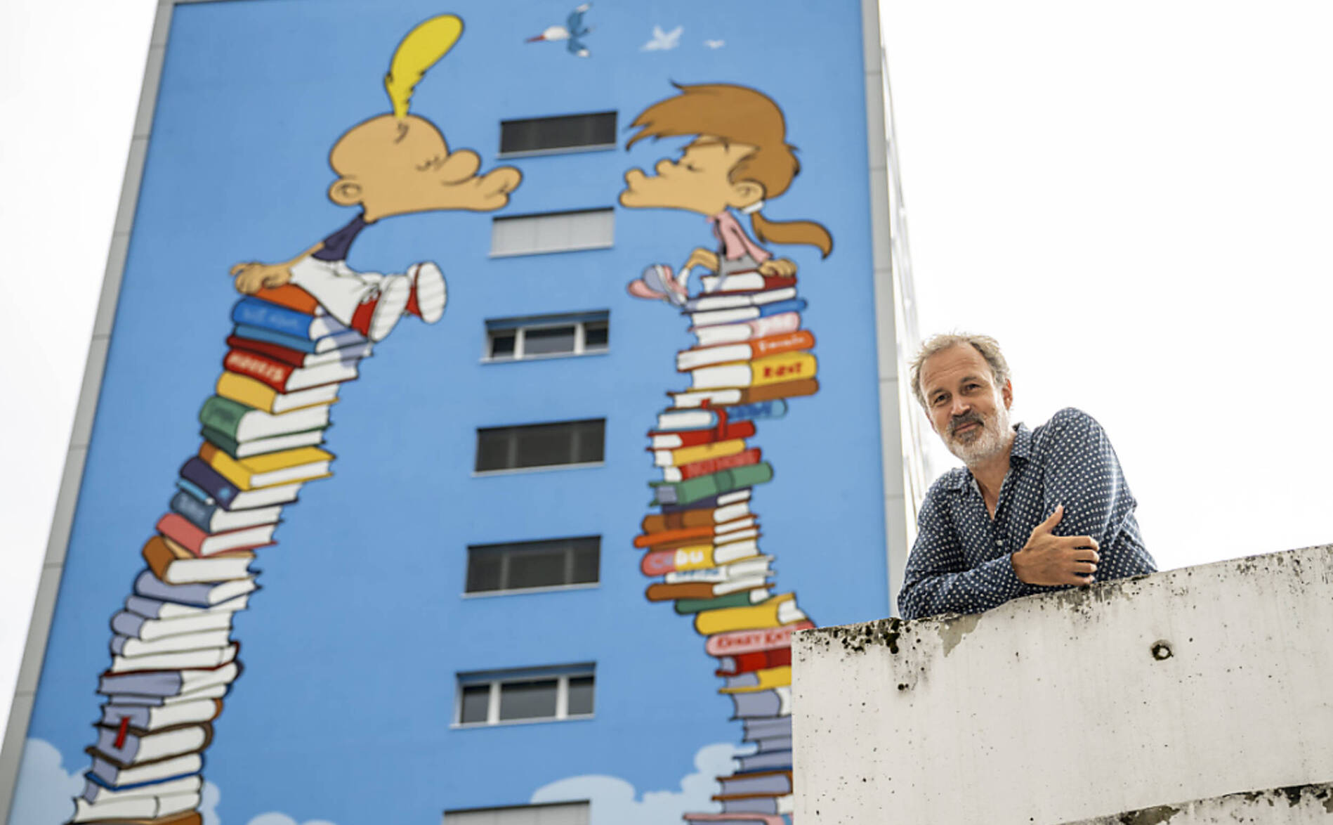 Une fresque géante de Zep donne de la hauteur à Titeuf