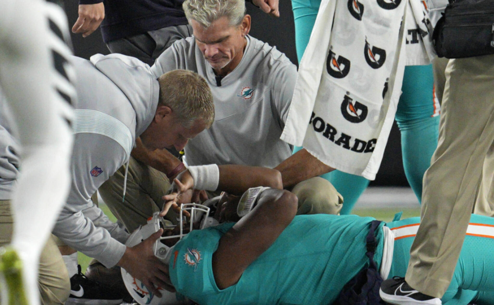 Inquiétude pour Tua Tagovailoa, hospitalisé après un plaquage