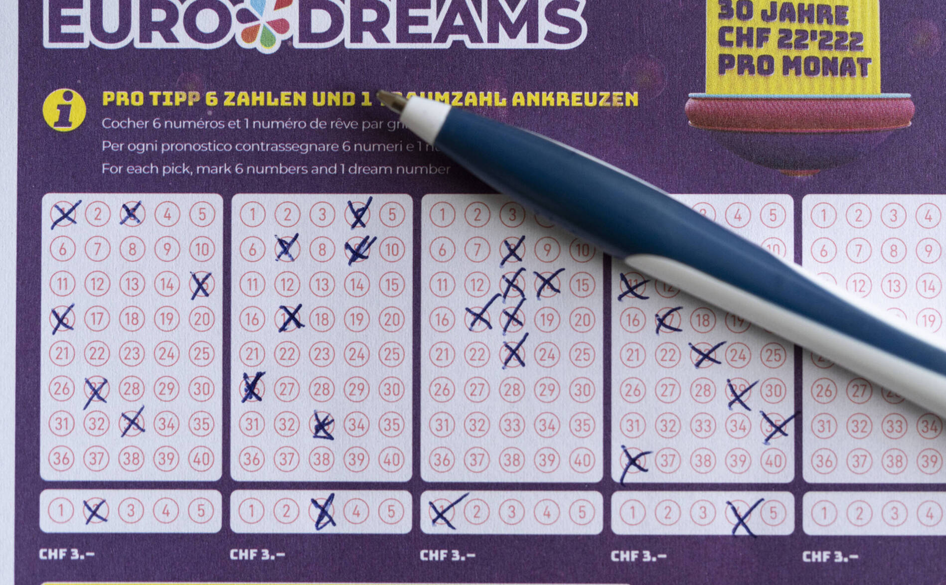 Personne ne décroche la bonne combinaison à l'Eurodreams