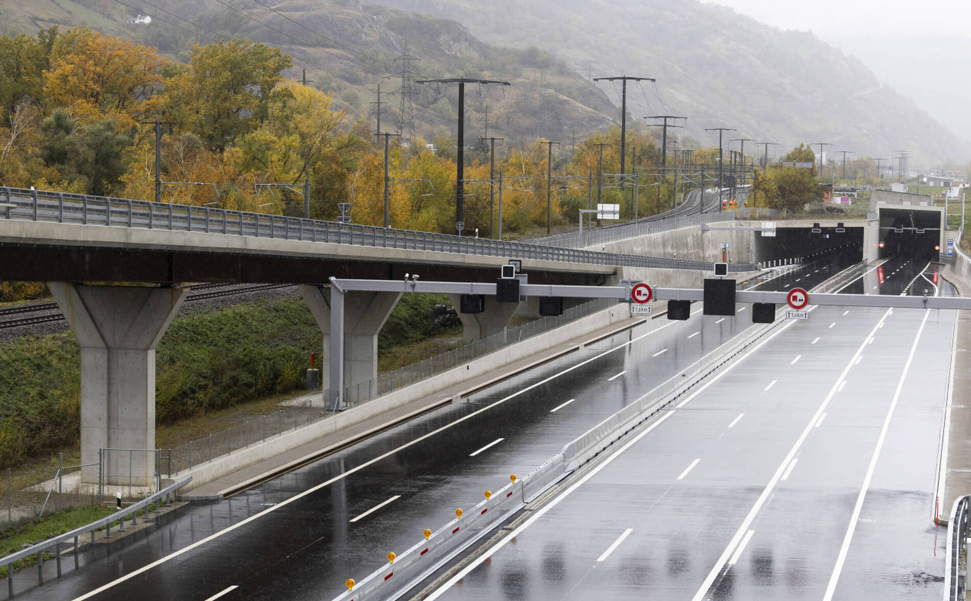 Autoroute A9: de Gampel/Steg à Brigue (VS) sans interruption