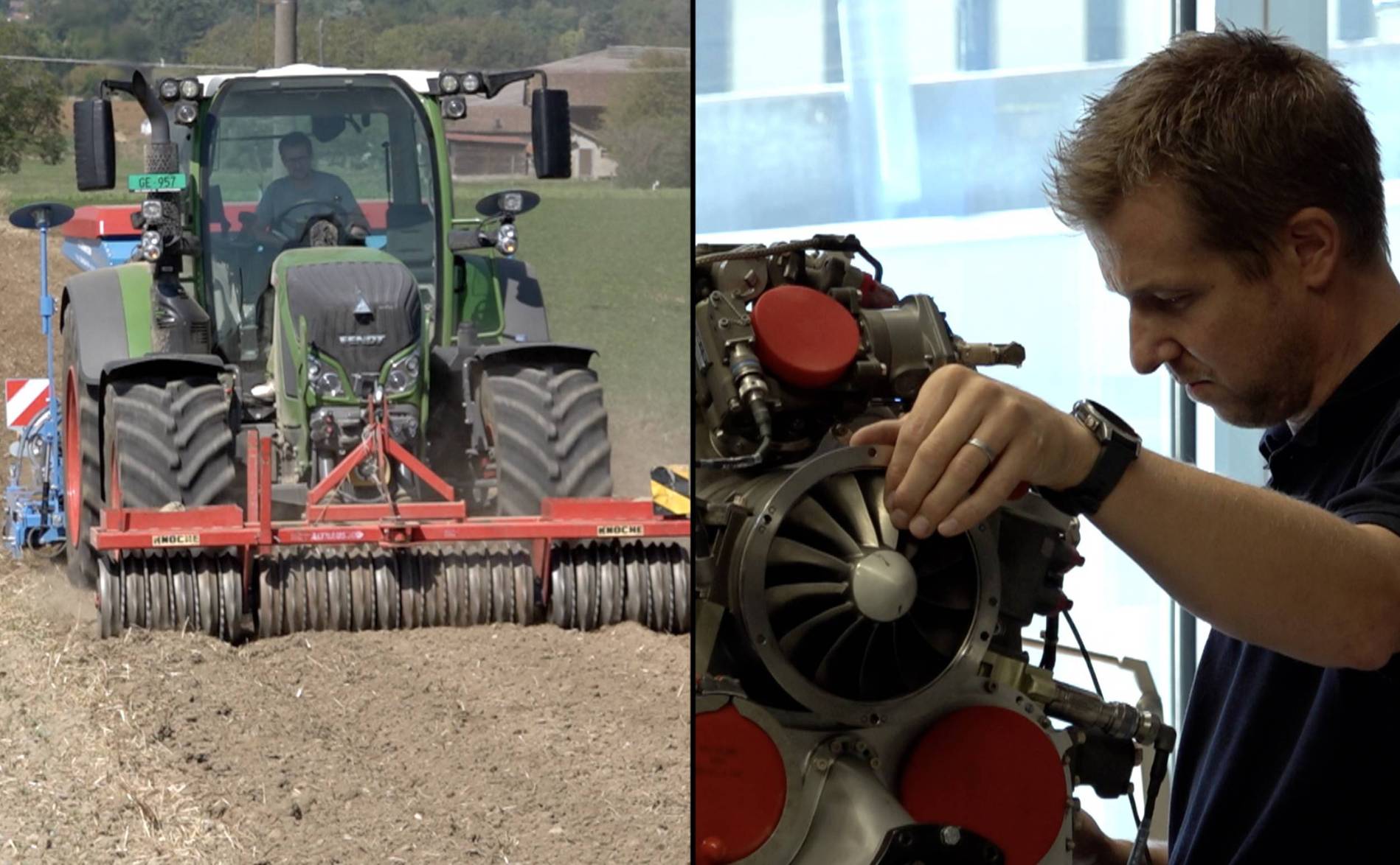 Gilles Freymond, du tracteur à l'hélicoptère