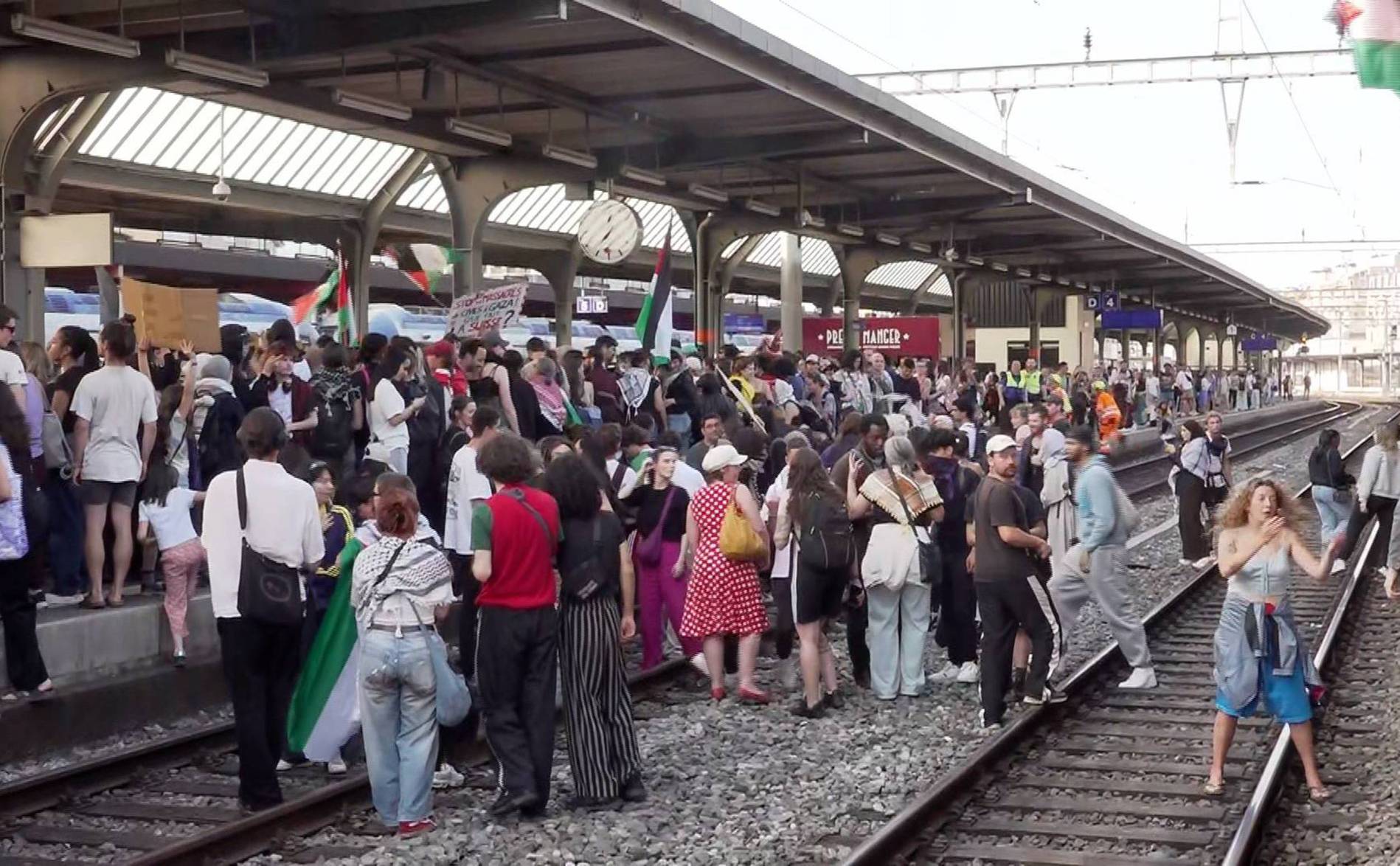 Manifestation pro-Palestine à Cornavin: les CFF porteront plainte