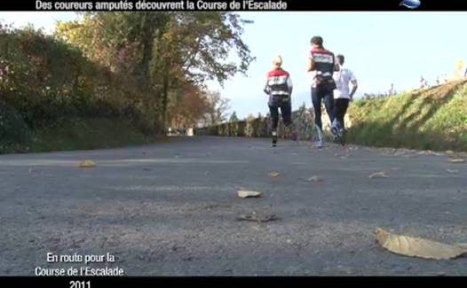 En route pour la course de l'Escalade 15/11/2011