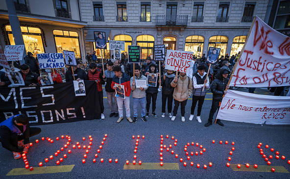 Près de 800 manifestants contre la politique suisse d'asile