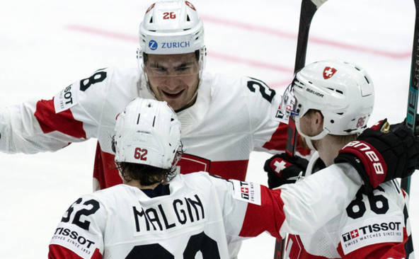 La Suisse écrase le Danemark 6-0