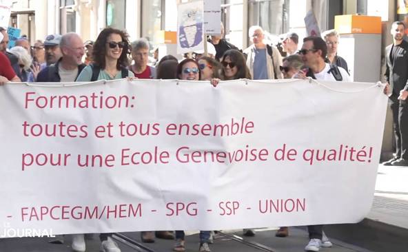 Grève d'une partie du personnel enseignant genevois