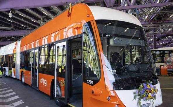 Les tpg dévoilent leur premier e-bus de nouvelle génération