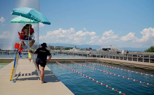 Les Bains du jet d'eau, un lieu supplémentaire pour faire face à la canicule