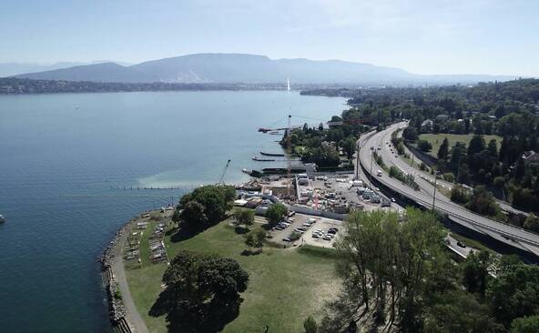Eaux usées déversées: les plages de Pregny-Chambésy fermées