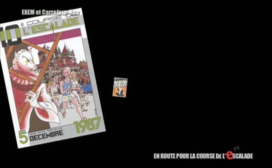 EN ROUTE POUR LA COURSE DE L'ESCALADE 2012 - EXEM ET CARREFOUR-RUE 14/11/2012