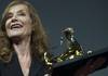 L'actrice française Isabelle Huppert recevra le Prix Lumière 2024