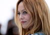 La comédienne française Vanessa Paradis en tournage en Valais