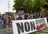 Manifestation contre le centre pour requérants du Grand-Saconnex