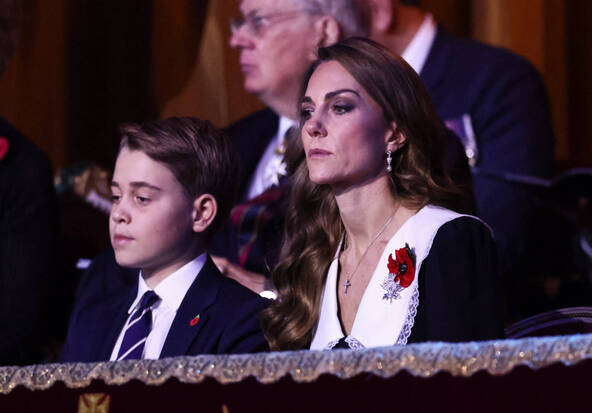 Royaume-Uni: le prince George à une soirée de commémoration