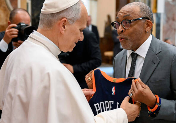 Le Pape reçoit des grands noms du cinéma, « laboratoire d'espérance »