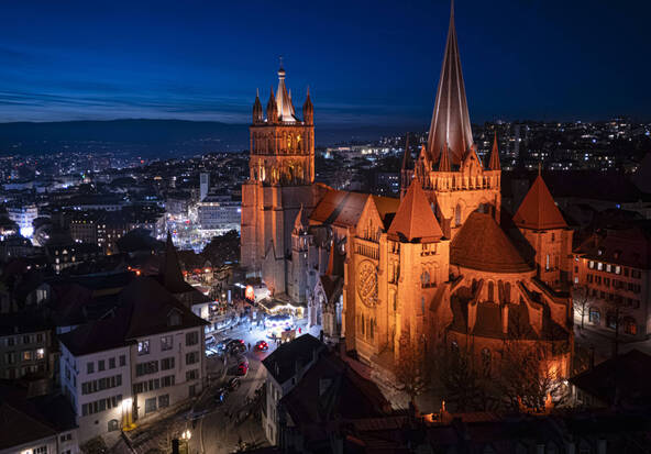 Un nouvel éclairage pour la cathédrale de Lausanne
