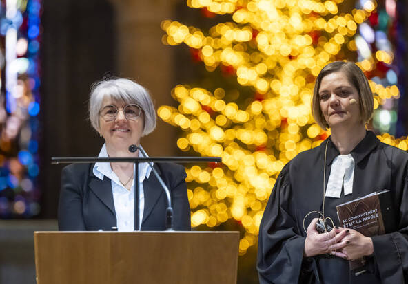 Cathédrale à Lausanne: culte de Noël avec Elisabeth Baume-Schneider