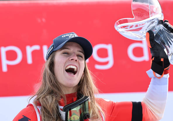 Camille Rast vise le podium sur le slalom de Flachau