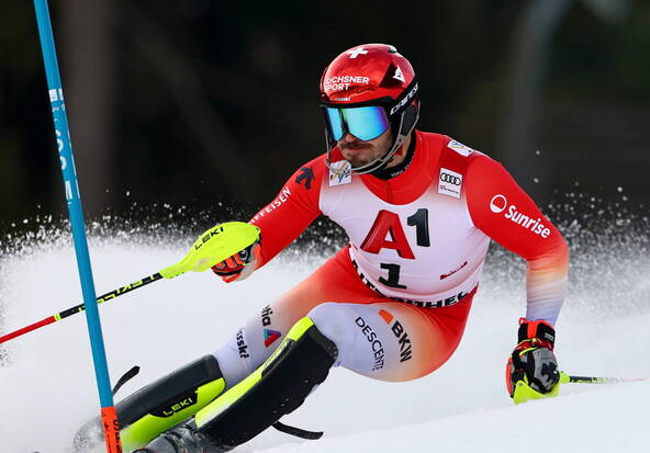 Slalom de Kitzbühel: Meillard en tête, Nef placé