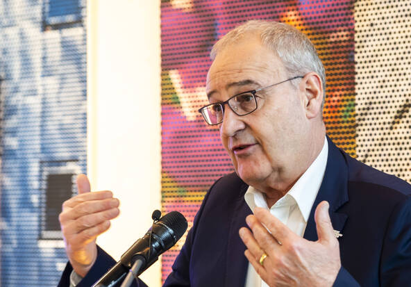 Guy Parmelin a perçu « beaucoup d'émotion » chez Mme Meloni