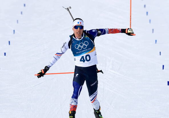 Sprint: Quentin Fillon Maillet en or, les Suisses autour du top 15