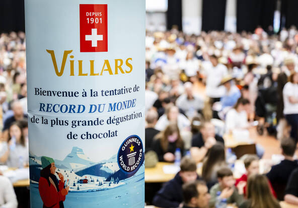 Record du monde de la dégustation de chocolat à Fribourg