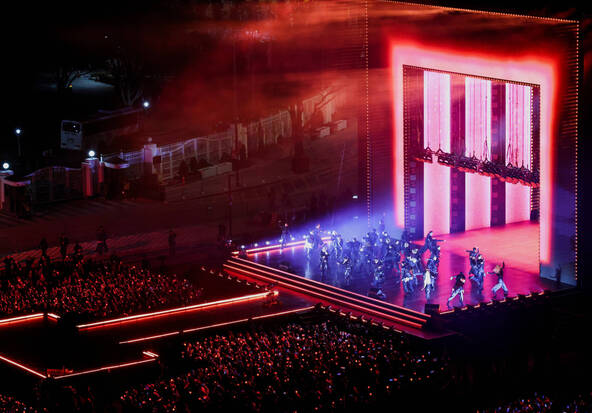 Gigantesque concert de retour des rois de la K-pop BTS à Séoul