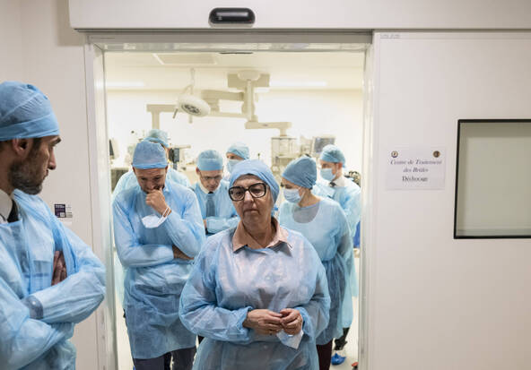 Elisabeth Baume-Schneider à Paris au chevet des brûlés de Montana