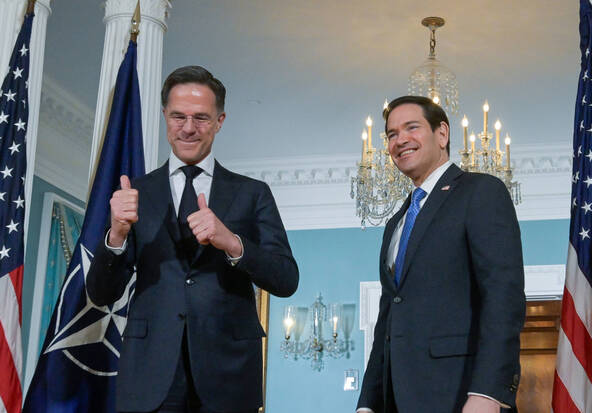 Trump, très remonté contre l'Otan, a reçu Rutte