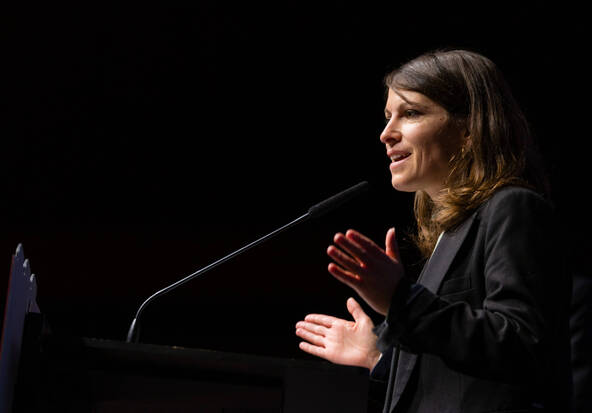 La coprésidente du PS, Mattea Meyer, de retour au Palais fédéral