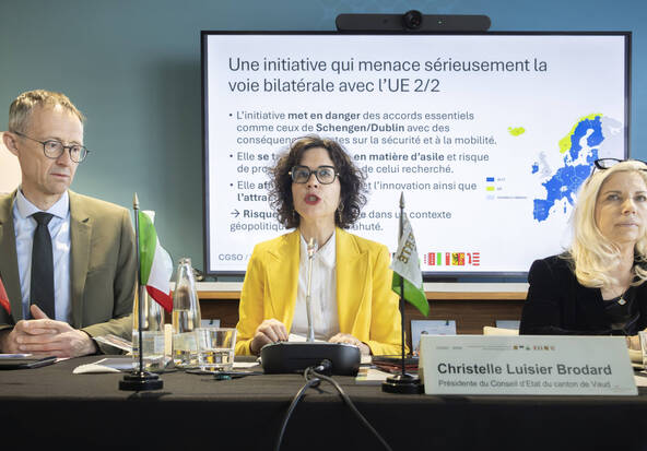 Les cantons de Suisse occidentale contre l'initiative de l'UDC