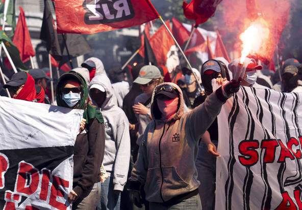 1er mai: manifestation non autorisée après le défilé à Zurich