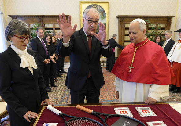 Guy Parmelin rencontre le pape Léon XIV