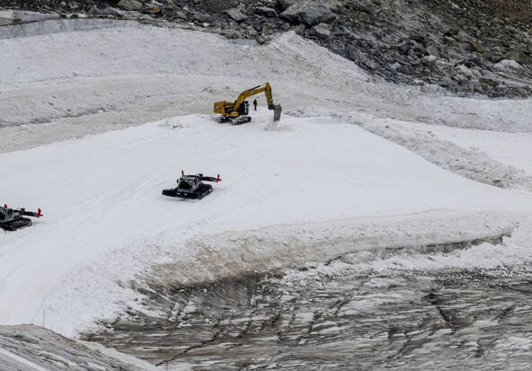 Bulldozers sur un glacier à Zermatt/Cervinia: acquittement confirmé