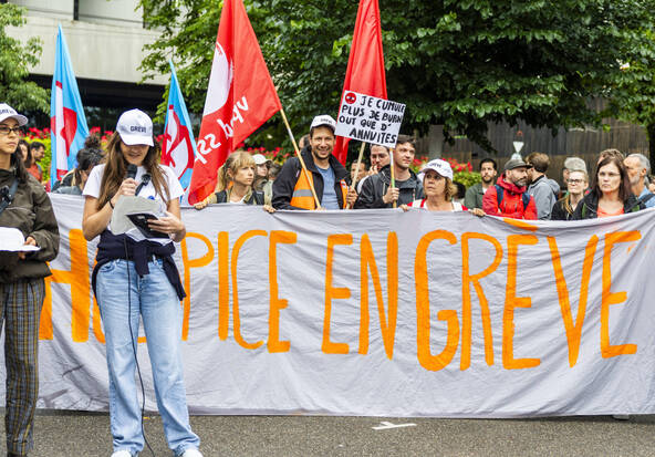 La fonction publique en grève et dans la rue à Genève