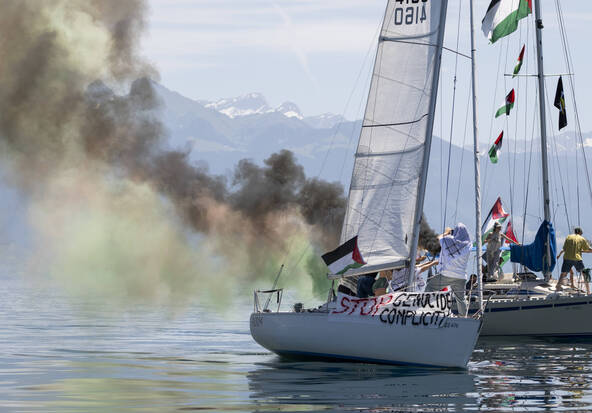 Une flottille pour Gaza en marge du G7 sur le Léman