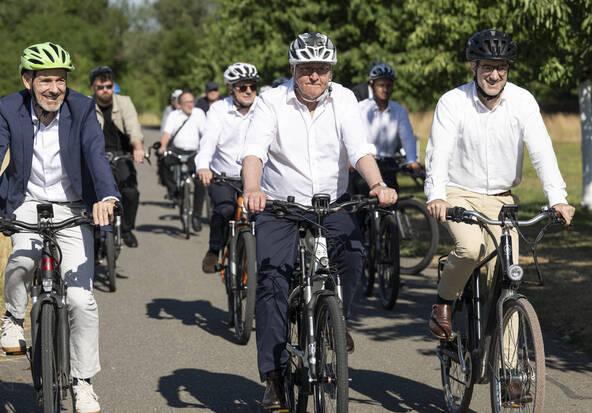 Le président allemand vient en voisin à Riehen (BS)