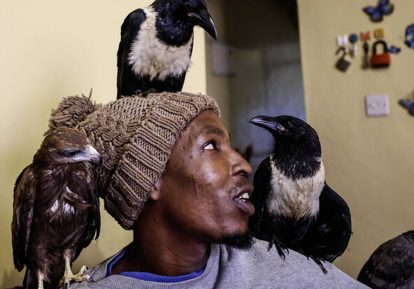 L'homme-oiseau de Nairobi fait le buzz, mais inquiète des médecins
