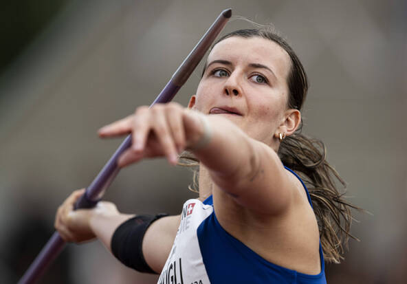 Leonie Hügli bat le record de Suisse du javelot