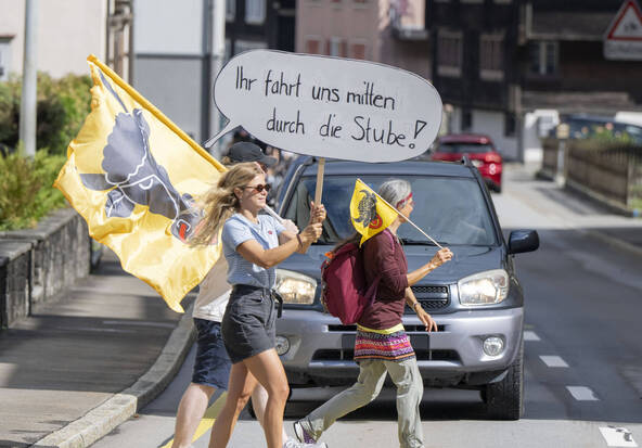 Une action contre le trafic de vacances et de transit à Amsteg (UR)