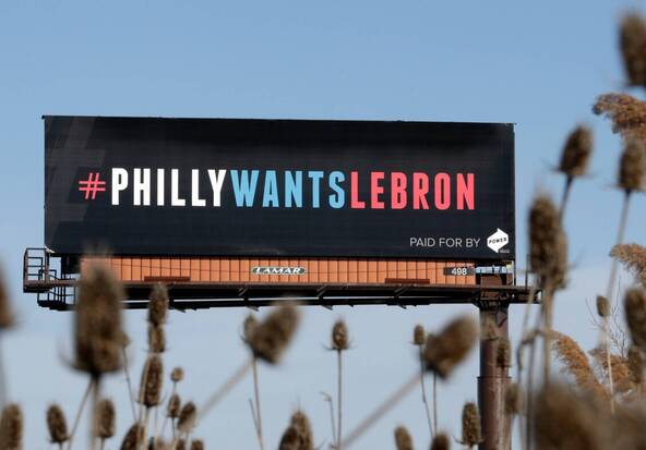 Les Sixers souhaitent la bienvenue à LeBron James