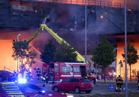 Un feu important dans la zone industrielle de Vufflens-la-Ville