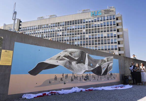 Guerres: une fresque publique à Genève pour la protection des soins