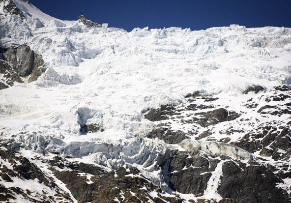 La commune de Randa met en garde contre l'effondrement d'un glacier