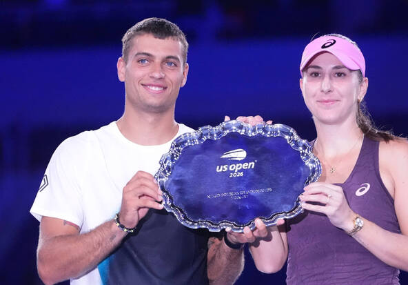Bencic/Cobolli battus en finale du double mixte