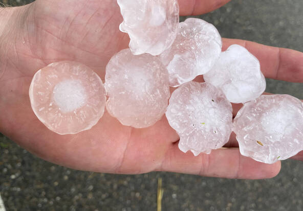 Orages et grêle frappent le nord-ouest de la Suisse